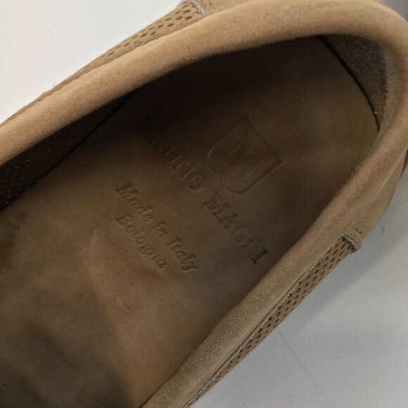 Bruno Magli Carlos Tan Perforated Suede Penny Loafers Size 8M main image 9